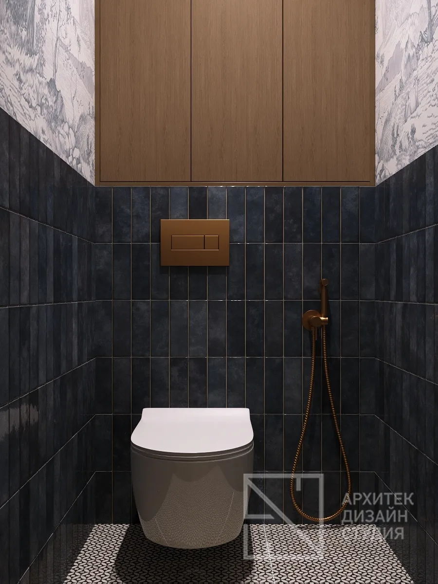Дизайн интерьера квартиры в Абакане по ул. Ленина 56 (Проект 2) - Туалет - Фото 1