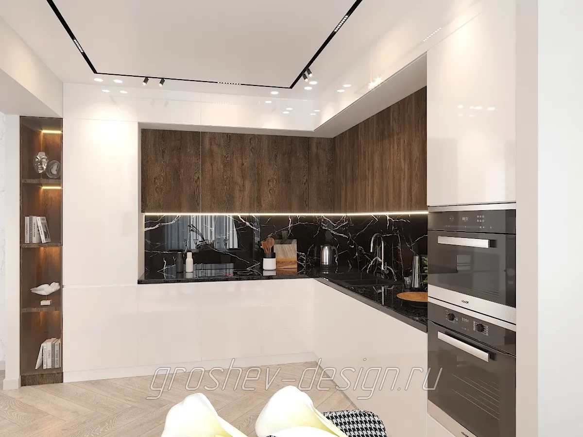 Дизайн интерьера квартиры в г. Абакан ул. Некрасова 31Б - Кухня - Фото 4
