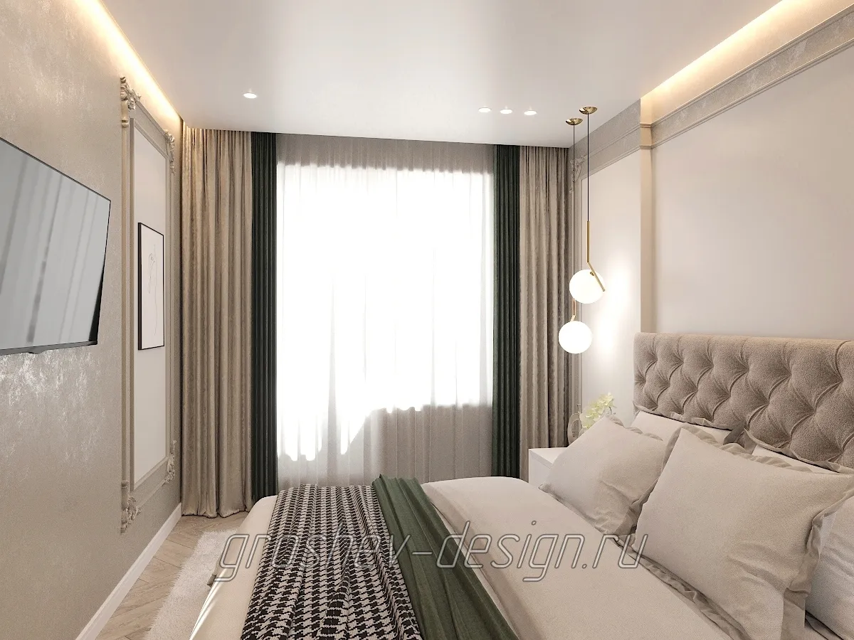 Дизайн интерьера квартиры в г. Абакан ул. Некрасова 31Б - Спальня - Фото 1