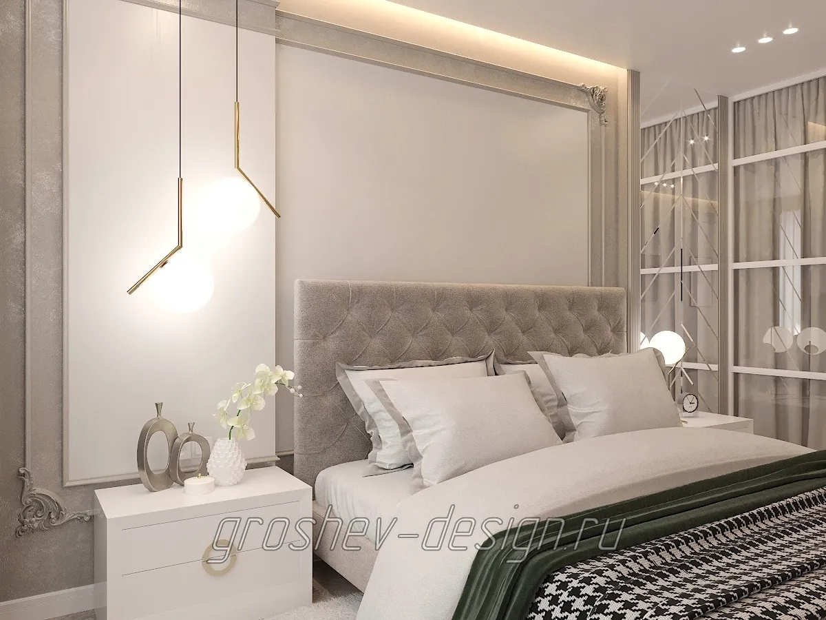 Дизайн интерьера квартиры в г. Абакан ул. Некрасова 31Б - Спальня - Фото 3