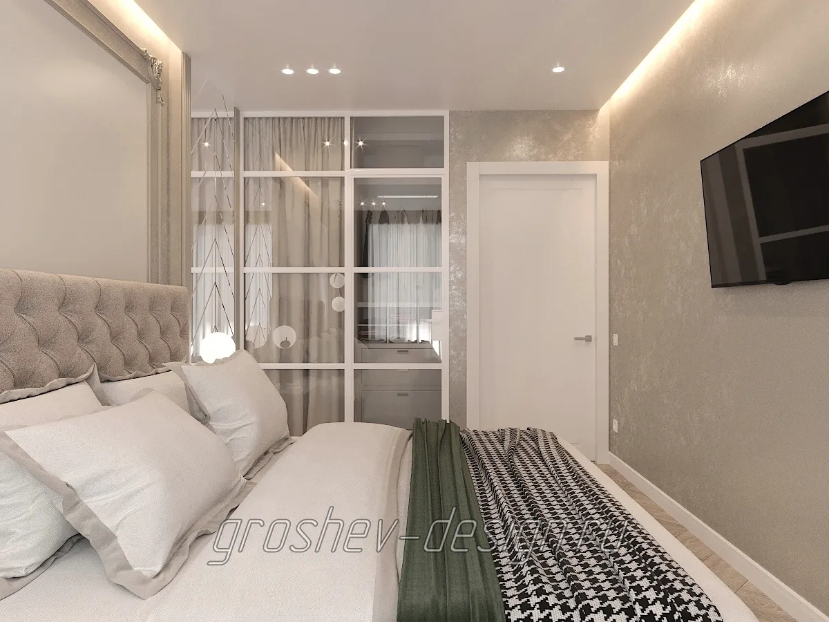 Дизайн интерьера квартиры в г. Абакан ул. Некрасова 31Б - Спальня - Фото 5
